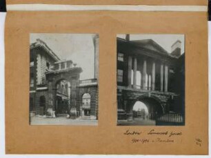 Somerset House, London: Ansichten (aus: Skizzen- und Fotoalbum 26)