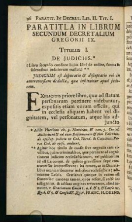 96-171, Paratitla in Librum Secundum Decretalium Gregorii IX.