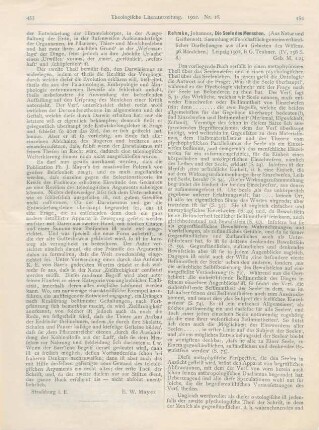 454-455 [Rezension] Rehmke, Johannes, Die Seele des Menschen