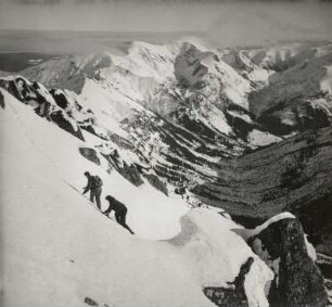Tatry Wysokie (Hohe Tatra/Polen). Deutsche Bergsteiger beim Aufstieg zum Swinicagipfel