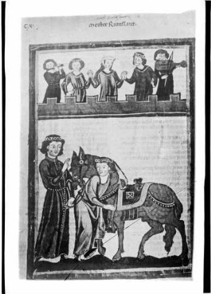 Heidelberg Manesse Handschrift Zeichnung