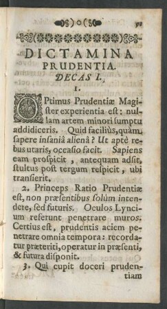 Dictamina Prudentia.