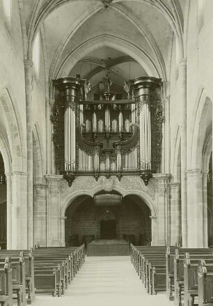 Benediktinerklosterkirche Sankt Mauritius, Inneres, Orgelempore