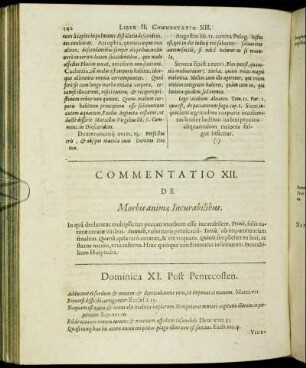 Commentatio XII. De Morbis animæ Incurabilibus.
