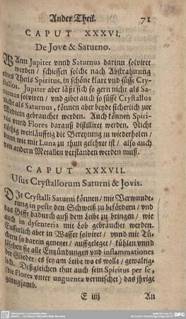 CAPUT XXXVII. Usus Crystallorum Saturni & Jovis.