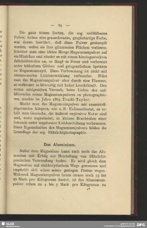 Das Aluminium