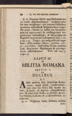 Caput IV. De Militia Romana