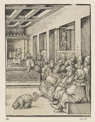 Jesus als Knabe im Tempel lehrend