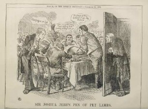 Sir Joshua Jebb's pen of pet lambs