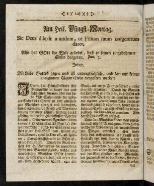 108-126, Am Heiligen Pfingst-Montag und Dienstag