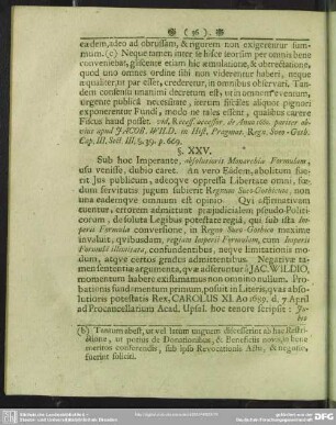 § XXV. Sub Carolo XI.