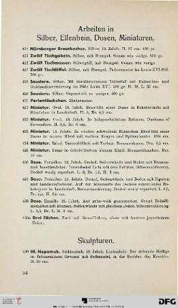 Skulpturen (Nr. 439-448)
