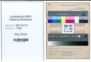 Entnazifizierung Emmi Eike , geb. 02.09.1909 (Lebensmittelhaendlerin)