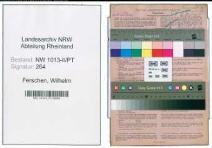 Entnazifizierung Wilhelm Ferschen , geb. 08.05.1902 (Postbeamter)