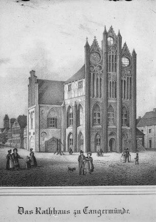 Tangermünde, Rathaus, von Osten