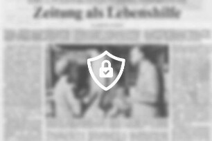 Zeitung als Lebenshilfe