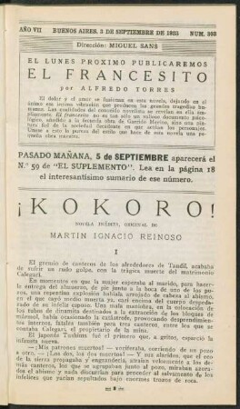 1923007303: ¡Kokoro! : novela inédita