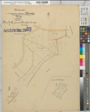 Drolshagen (Drolshagen), Umlegung Drolshagen, Bl.12 Urkarte 1 Benolpe Flur 2-3; Drolshagen Flur 5