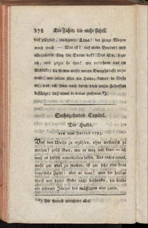 Sechszehntes Capitel. Die Haide.