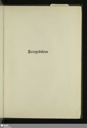 Kriegsbilder