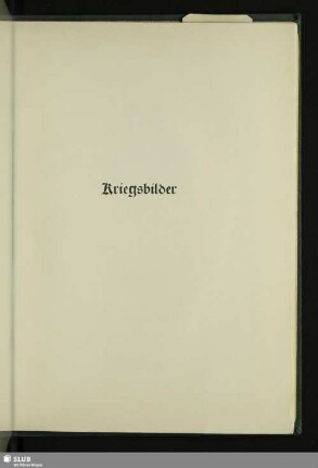 Kriegsbilder