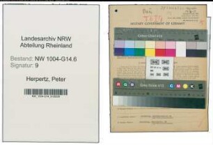 Entnazifizierung Peter Herpertz , geb. 18.09.1897 (Betriebsinhaber)