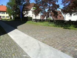 Stadtkirche-Kirchhof im Nordwesten (als Begräbnisplatz im 16 Jh aufgelassen) in Übersicht