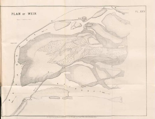 Pl. XXV. Plan of weir
