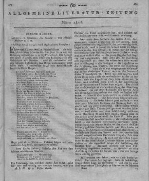 Müllner, A. G. A.: Die Schuld. Trauerspiel in vier Akten. Leipzig: Göschen 1816 (Beschluss der im vorigen Stück abgebrochenen Recension.)