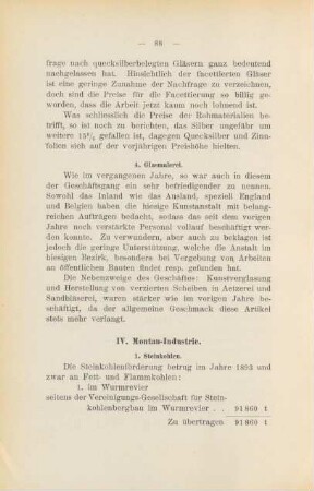 IV. Montan-Industrie.