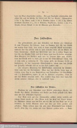 Das Schlachten