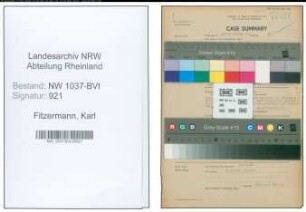 Entnazifizierung Karl Fitzermann , geb. 03.11.1893 (Lehrer)