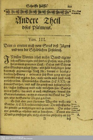 Andere Theil dises Psalmens