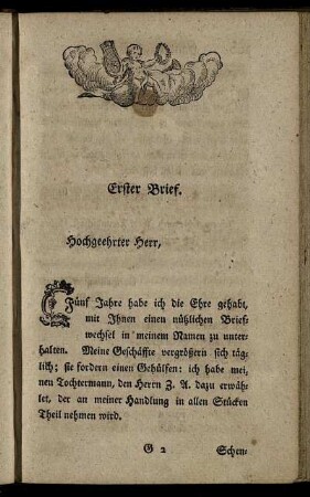 Erster Brief. - Neunter Brief.