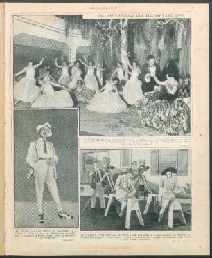 Escenas y figuras del teatro y del cine [Fotografías]
