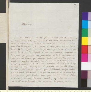 Brief von Henry, Gabriel an Goethe, Johann Wolfgang von