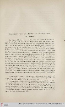 7: Schongauer und der Meister des Bartholomäus