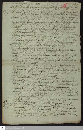 Tagebuch von Christoph Samuel John.