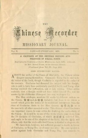 No. 1. January - February, 1879