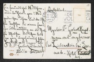 Brief von Herbert Eulenberg und Hedda Eulenberg an Gerhart Hauptmann und Margarete Hauptmann