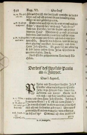 Der brif deß Apostels Paulu an di Filipper.