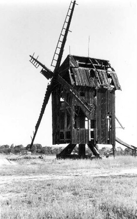 Schönhausen (Elbe). Mühle Levin, Bockmühle, ruinös (1979 Abbruch)