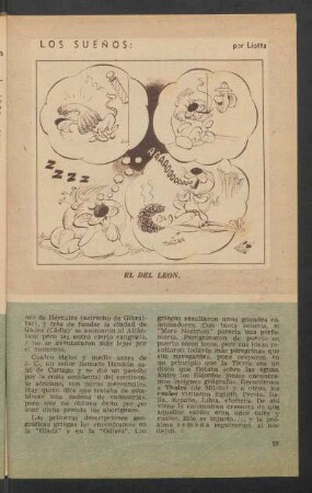 Los sueños: el del león - [Dibujo]