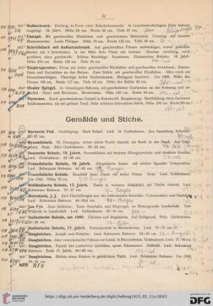 Gemälde und Stiche (Nr. 456-507)
