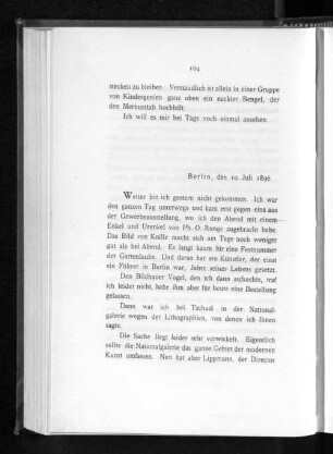 Berlin, den 10. Juli 1896