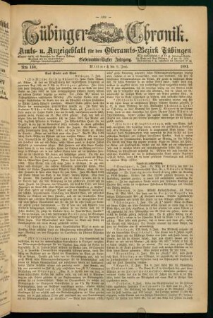 8. Juni. (Nro. 130) - 12. Juni (Nro. 134)