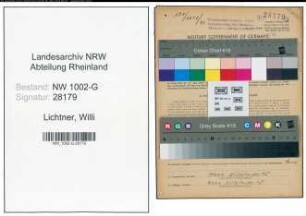 Entnazifizierung Willi Lichtner, geb. 25.08.1901 (Haendler)