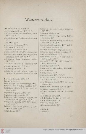 Wörterverzeichnis