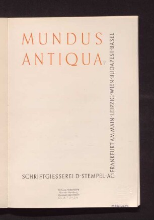 Mundus Antiqua