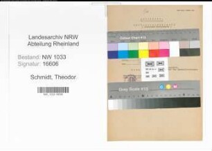 Entnazifizierung Theodor Schmidt , geb. 20.09.1889 ()